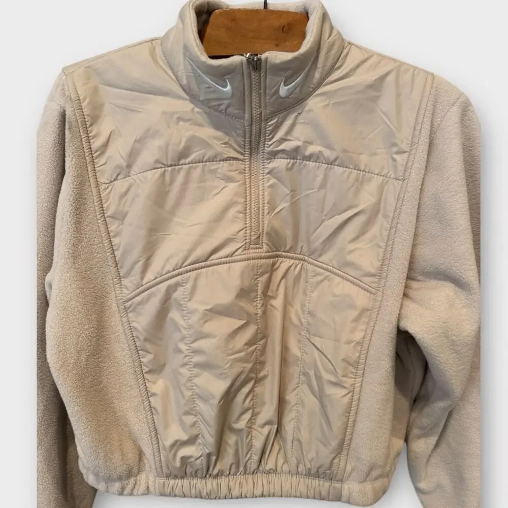 Nike Sportswear Swoosh Women's Easy Plush 1/4-Zip Top Jacket Size Small